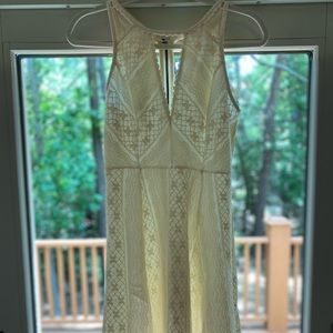 Free People Ivory Mini Dress; Size 4